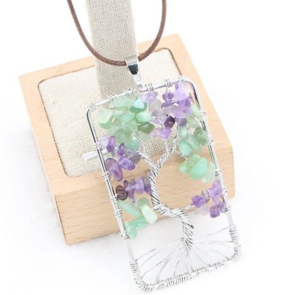 Jewelry - Amethyst Tree Of Life Pendant Necklace